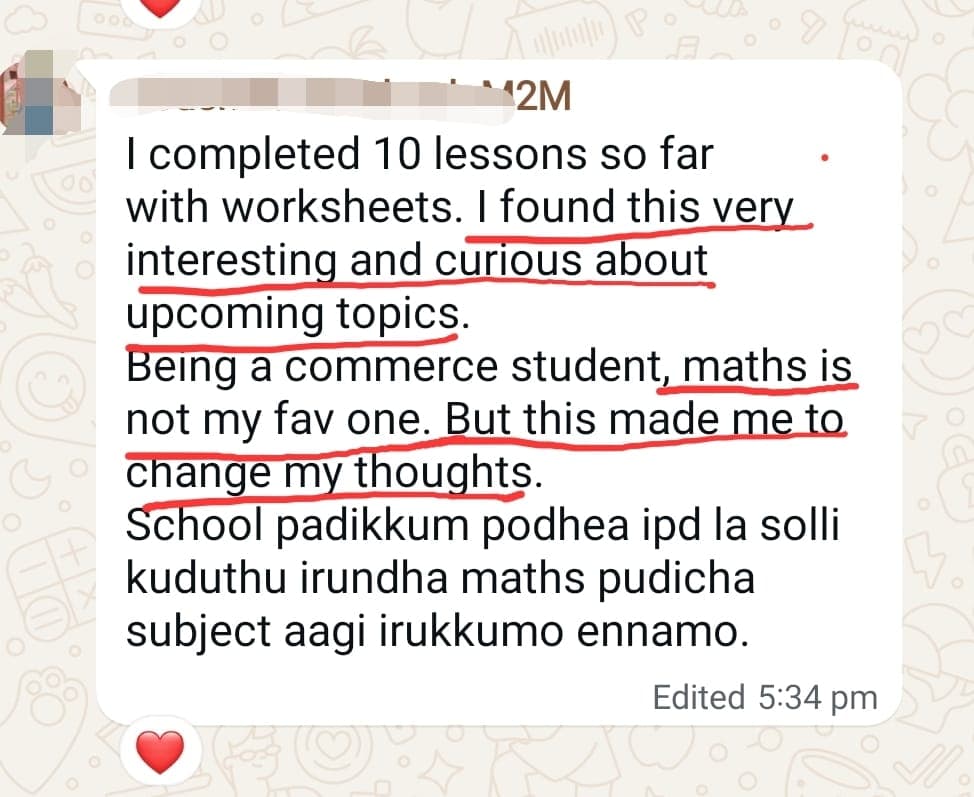 M2M recorded program testimonial 2