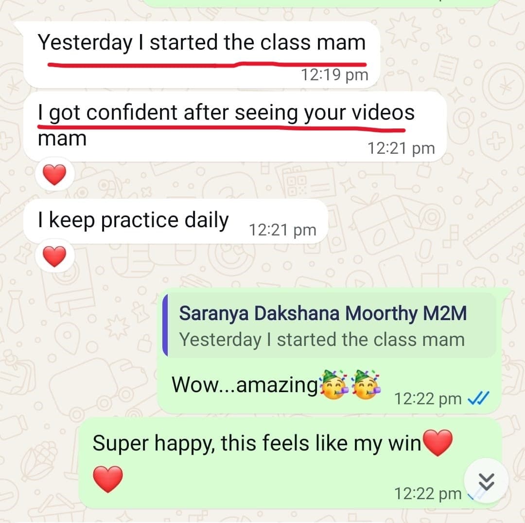 M2M recorded program testimonial 8